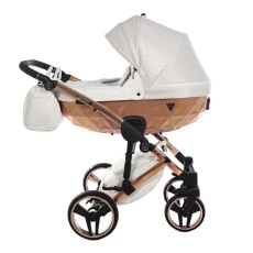 Passeggino Trio Junama Starry Night collezione 2022 Bianco Oro Rosa