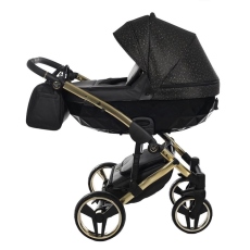 Passeggino Trio Junama Starry Night collezione 2022 Nero Oro Giallo