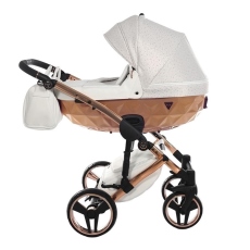 Passeggino Trio Junama Starry Night collezione 2024 Bianco Oro Rosa