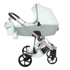 Passeggino Trio Junama Termo Glitter collezione 2024 Mint Silver
