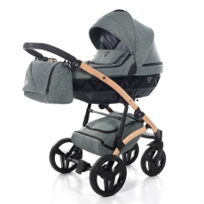 Passeggino Trio Junama Vegan collezione 2023 Verde Melange