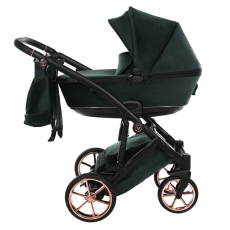 Passeggino Trio Junama Velur Italy collezione 2022 Green
