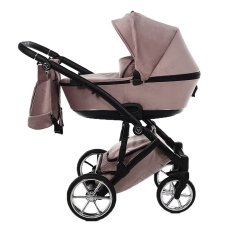 Passeggino Trio Junama Velur Italy collezione 2022 Rosa