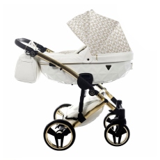 Passeggino Trio Junama Zebra collezione 2022 Bianco Oro Giallo