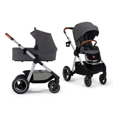 Passeggino Duo Kinderkraft Everyday 2 in 1 collezione 2021 Dark Gray white frame
