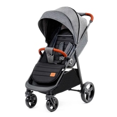 Passeggino Quattro Ruote Kinderkraft Grande Plus collezione 2024 Grigio