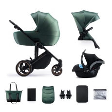 Passeggino Trio Kinderkraft Trio Prime 2 collezione 2023 Dark Green