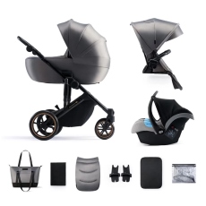 Passeggino Trio Kinderkraft Trio Prime 2 collezione 2023 Shadow Grey