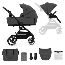 Passeggino Duo Kinderkraft Yoxi 2in1 collezione 2024 Moonlight Grey