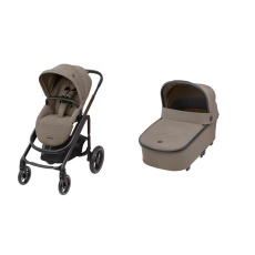 Passeggino Duo Maxi-Cosi Plaza Plus collezione 2025 Twillic Truffle