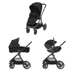 Passeggino Trio Maxi-Cosi Trio Oxford collezione 2024 Essential Black