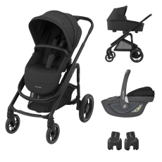 Passeggino Trio Maxi-Cosi Trio Plaza Plus collezione 2022 Essential Black