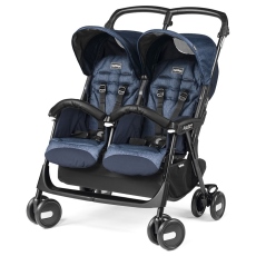 Passeggino Gemellare Peg Perego Aria Shopper Twin collezione 2021 Indigo