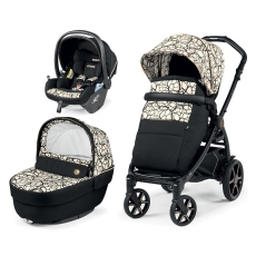 Passeggino Trio Peg Perego Book Lounge Modular collezione 2021 Graphic Gold