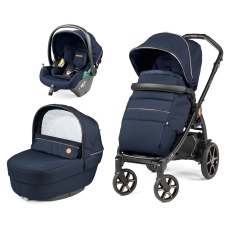 Passeggino Trio Peg Perego Book Modular Lounge collezione 2025 Blue Shine