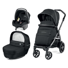 Passeggino Trio Peg Perego Book SL Modular collezione 2021 Black Shine