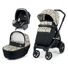 Passeggino Trio Peg Perego Book SL Modular collezione 2022 Graphic Gold