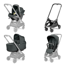 Passeggino Trio Peg Perego City Loop Modular SLK collezione 2025 Metal