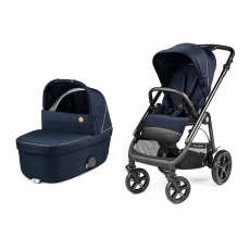 Passeggino Duo Peg Perego Duo Veloce TC Brio Modular collezione 2025 Blue Shine
