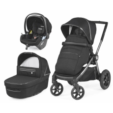 Passeggino Trio Peg Perego GT4 Lounge Modular collezione 2022 Black Shine