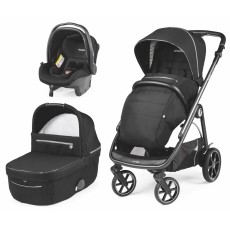 Passeggino Trio Peg Perego Veloce SL Modular collezione 2022 Black Shine