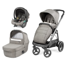 Passeggino Trio Peg Perego Veloce TC Lounge Modular collezione 2023 City Grey