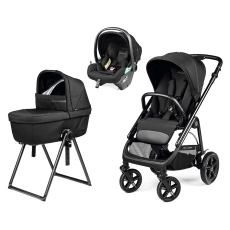 Passeggino Trio Peg Perego Veloce TC Modular Lounge collezione 2025 True Black