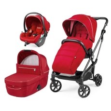 Passeggino Trio Peg Perego Vivace Lounge Modular collezione 2022 Red Shine