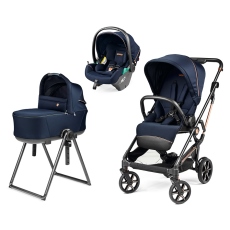 Passeggino Trio Peg Perego Vivace Modular Lounge collezione 2025 Blue Shine