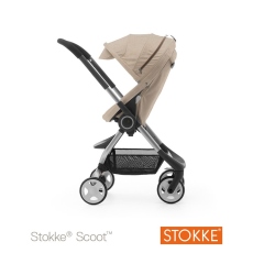 Passeggino Quattro Ruote Stokke Scoot collezione 2014 Beige Melange