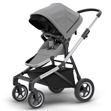 Passeggino Quattro Ruote Thule Sleek collezione 2023 Aluminum Gray Melange