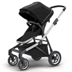 Passeggino Quattro Ruote Thule Sleek collezione 2023 Aluminum Midnight Black