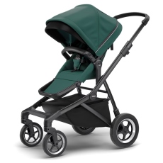 Passeggino Quattro Ruote Thule Sleek collezione 2023 Mallard Green on Black