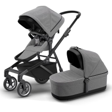 Passeggino Gemellare Thule Sleek fratellare collezione 2023 Black Gray Melange