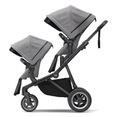Passeggino Gemellare Thule Sleek gemellare collezione 2023 Black Grey Melange