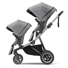 Passeggino Gemellare Thule Sleek gemellare collezione 2024 Aluminum Shadow Gray