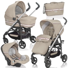 Passeggino Trio Inglesina Trilogy System Quattro telaio City Bianco collezione 2013 Jeans Fluo Ecr - prezzo consigliato  699