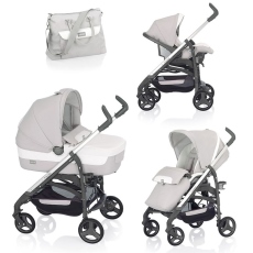 Passeggino Trio Inglesina Trilogy System Quattro telaio City Bianco collezione 2013 Betulla