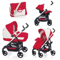 Passeggino Trio Inglesina Trilogy System Quattro telaio City Bianco collezione 2013 Tulipano
