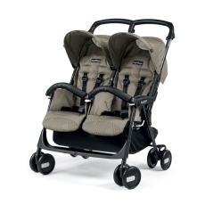 Passeggino Gemellare Peg Perego Aria Shopper Twin collezione 2018 Geo Beige