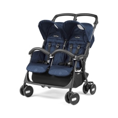 Passeggino Gemellare Peg Perego Aria Shopper Twin collezione 2018 Geo Navy