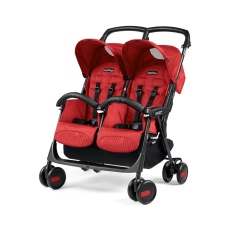 Passeggino Gemellare Peg Perego Aria Shopper Twin collezione 2018 Geo Red