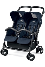 Passeggino Gemellare Peg Perego Aria Shopper Twin collezione 2016 Mod Navy