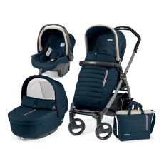 Passeggino Trio Peg Perego Book 51 Elite Modular collezione 2018 Breeze Blue