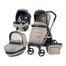 Passeggino Trio Peg Perego Book 51 Elite Modular collezione 2018 Luxe Beige