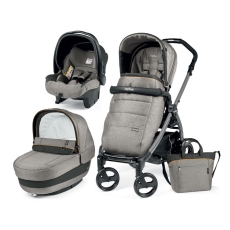 Passeggino Trio Peg Perego Book 51 Elite Modular collezione 2018 Luxe Grey