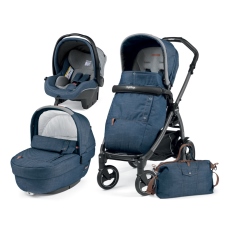Passeggino Trio Peg Perego Book 51 Elite Modular collezione 2018 Urban Denim