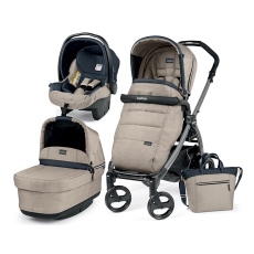 Passeggino Trio Peg Perego Book 51 Pop-Up Modular collezione 2018 Luxe Beige