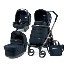 Passeggino Trio Peg Perego Book 51 Pop-Up Modular collezione 2018 Luxe Bluenight