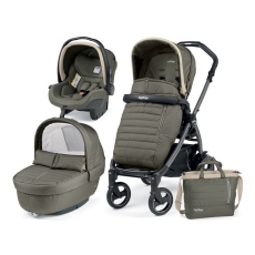 Passeggino Trio Peg Perego Book 51 S Elite Modular collezione 2018 Breeze Kaki